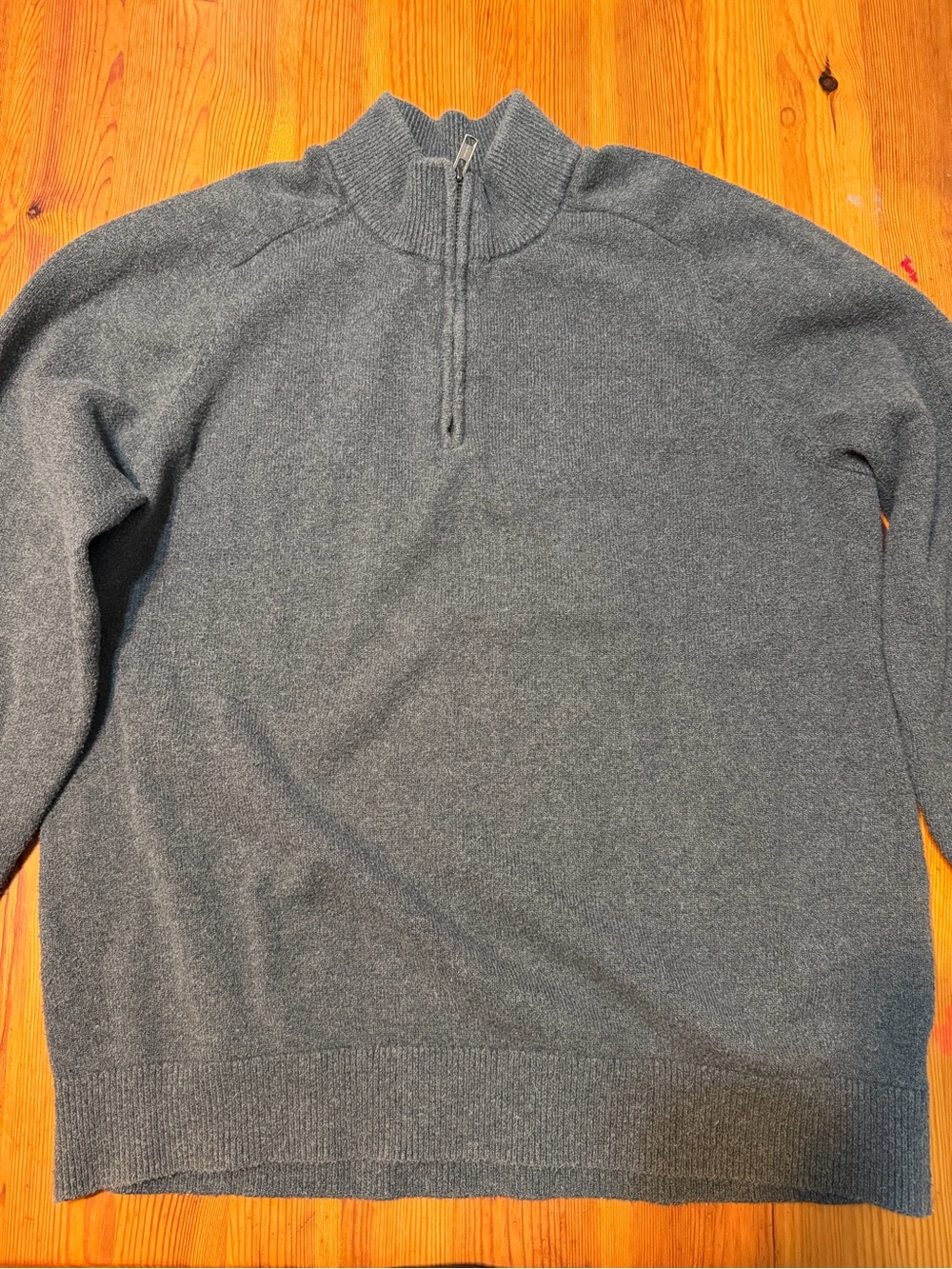 GAP Men's Charcoal Quarter-Zip Sweater